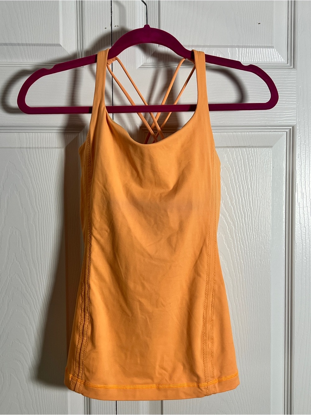 lululemon athletica Orange Strappy Workout Tank